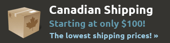 Canadian Shipping, Starting at only $299, The lowest shipping prices!